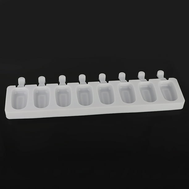 Molde para Hacer Helados de 8 Cavidades, Bandeja de Silicona Resistente, Molde para Paletas, Formas Novedosas para Helados y aperitivos Caseros