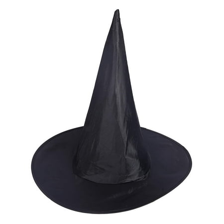 HDE Witch Hat Halloween Costume Cosplay Wicked Witch Accessory Adult One Size (Black)