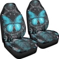 thumbnail image 3 of FOR U DESIGNS Butterfly Dreamcatcher Blue Print 2 Pieces Car Front Seat Cover Elastic Bucket Seat Cover Scratch-Resistant Universal Auto Front Seats Protector Fits for Vehicle SUV Sedan, 3 of 7