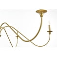 thumbnail image 7 of Living District Rohan 54" 6-Light Transitional Metal Chandelier in Brass, 7 of 7