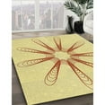 thumbnail image 3 of Ahgly Company Machine Washable Indoor Rectangle Transitional Sun Yellow Area Rugs, 8' x 10', 3 of 7