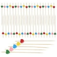 thumbnail image 4 of Hytrove 100Pcs Bamboo Skewers for Appetizers with Elegant Design for Hotels, 4 of 8