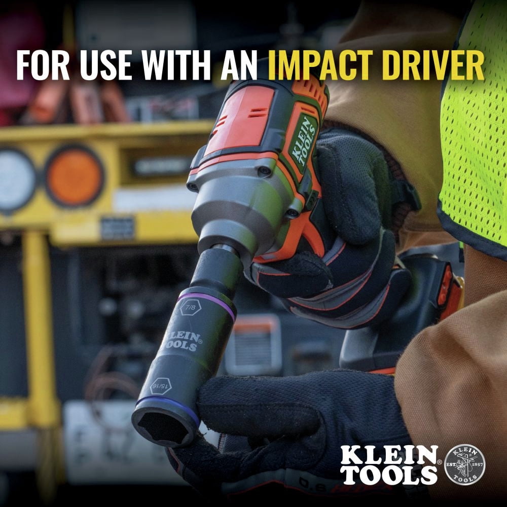 Klein Tools 66070 7-Piece Flip Impact Socket Set