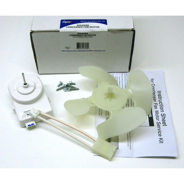 Supco SM4096 for W10124096 Whirlpool Kenmore Refrigerator Condenser Fan
