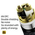 thumbnail image 3 of AOLIGEI Hi-end 6N OFC HiFi Audio EU/US/AU Power Cord Double Shielding Connection Filterure Amplifier Power Cable, 3 of 6