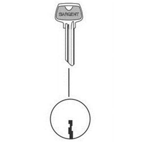Sargent 6275LE 6 Pin Key Blank with LE Keyway