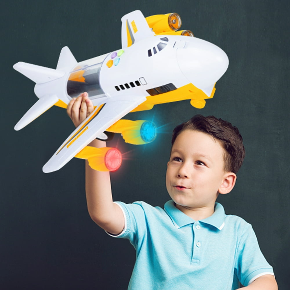 6 in 1 Transport Airplane Toys Car Toys Set for Boys & Kids Large Play