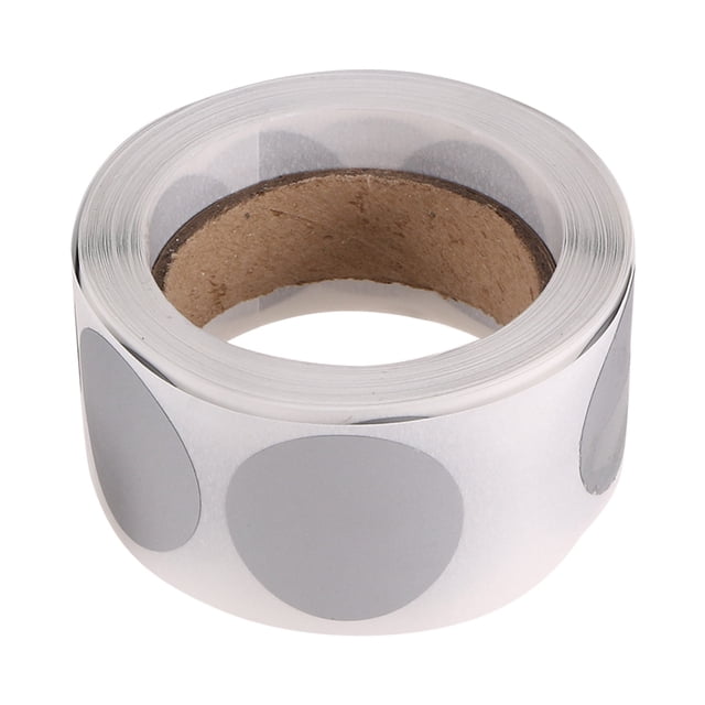 1 Rollo 300pcs Raspe DIY Adhesivo Adhesivo Etiqueta Redonda Papel Calcomanías de Regalo