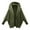 Army Green, variant on Xmyrz Womens Lightweight Jackets Long Sleeve Wool Cardigan Casual Hooded Sweater Hanging Out Large Size Women'S Coats Outerwear Jacket
