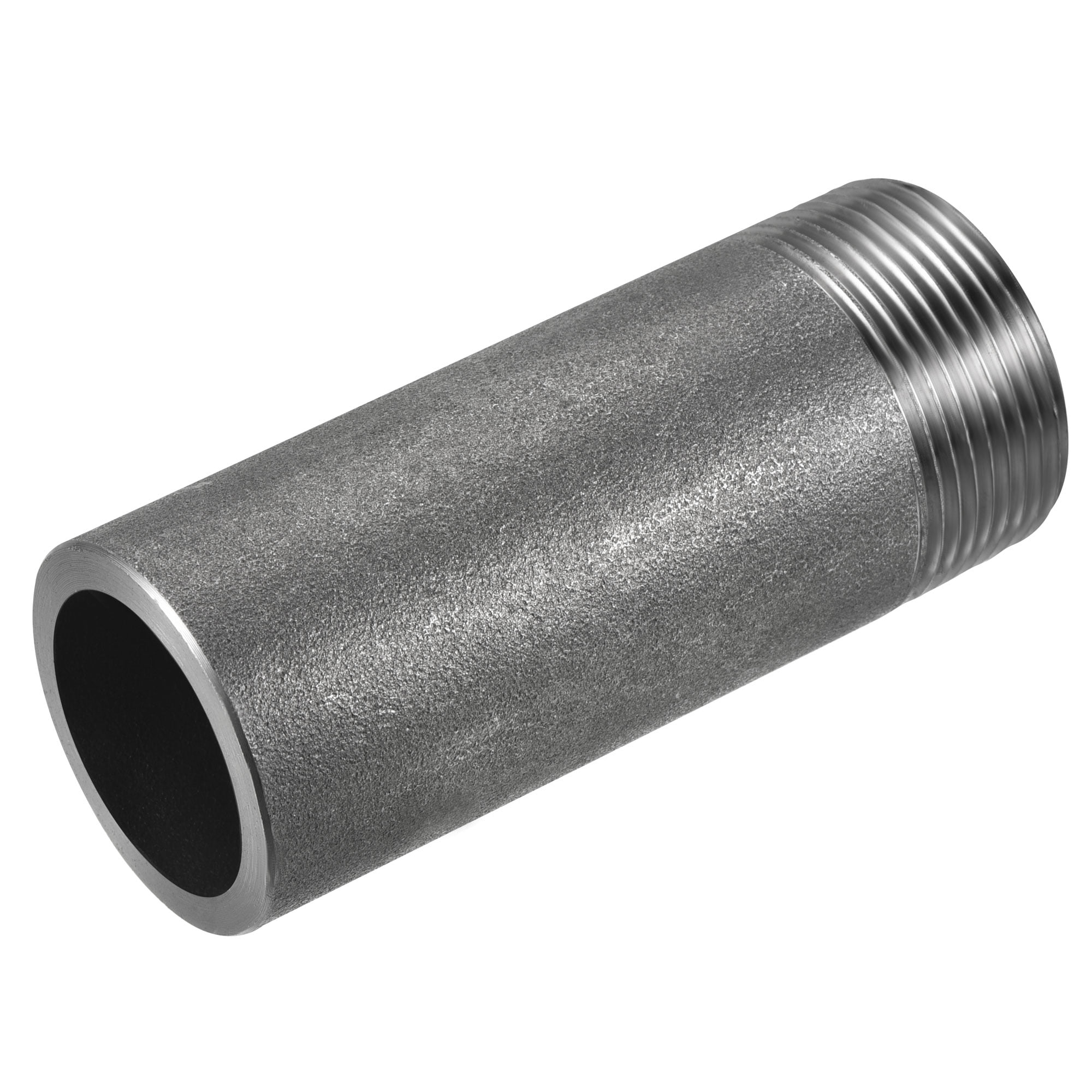 Uxcell Weld Coupling Carbon Steel 11/4NPT Male Partial Threaded