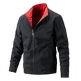 thumbnail image 3 of Dpytoraw Men Double Zipper Stand Up Collar Casual Jacket Winter Business Fashionable And Comfortable Jacket, 3 of 3