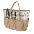 thumbnail image 2 of Garden Tool Tote with Multi Pockets Portable Garden Handbag Cactus Printing Canvas Gardening Tools Hand, 2 of 8