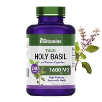 TNVitamins Holy Basil Capsules For Men & Women (1600 MG x 240 Capsules)