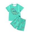 thumbnail image 3 of Ensemble Garçon Imprimé T-Shirts à Manches Courtes Shorts Col Ras du Cou Tenues d'Été Tenues Garçons 6-7 Ans, 3 of 3