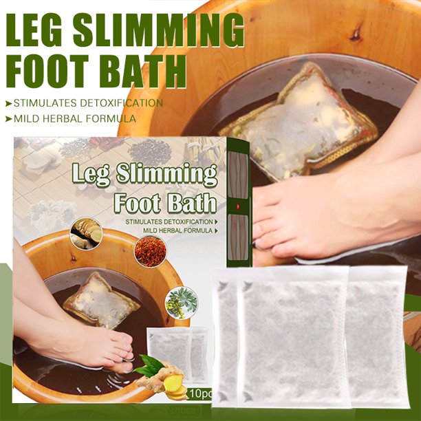Leg Slimming Foot Bath Bag Ginger Lymphatic Detox Foot Soak Bag Dispelling Cold Dampness Foot