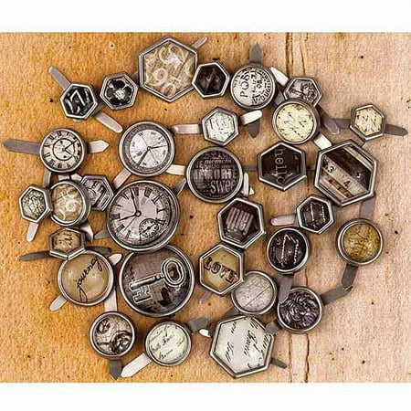 Engraver Metal & Epoxy Brads, 32/pkg