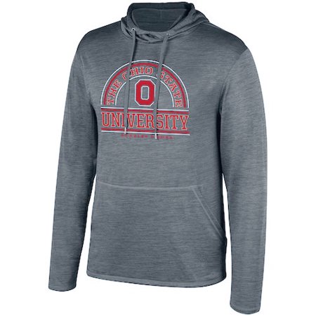 Men's Gray Ohio State Buckeyes Impact Long Sleeve Hooded (Best State Parks In Ohio)