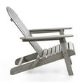 thumbnail image 4 of Afuera Living 34"W Outdoor Eucalyptus Wood Adirondack Chair in Gray, 4 of 7