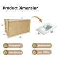 thumbnail image 3 of 30" Floating Bathroom Vanity with Sink, Wall-Mounted Bathroom Cabinet with 1 Large Storage Drawer, Soft-Close Design, Pre-Assembled with Integrated Ceramic Basin, Natural, 3 of 8