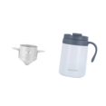 thumbnail image 3 of veasfak Insulated Pour over Coffee Maker Set Camp Coffee Carafe for Home Backpacking white no spoon, 3 of 9