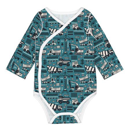 

Matuu Modern Excavator for Baby Long-Sleeve Bodysuit Soft Cotton Comfortable and Breathable Perfect for Newborns and Infants