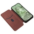 thumbnail image 6 of Allytech for Google Pixel 8 Wallet Case, RFID Blocking PU Leather Slim Card Holder Stand Flip Folio Shockproof Anti-Scratch Bumper Phone Case for Google Pixel 8, Brown, 6 of 11
