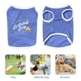 thumbnail image 6 of DOPI Pet T-shirt Letter Print Cosplay Thin Pet Dog Cats Vest Outfit for Spring Summer, 6 of 8