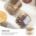 thumbnail image 6 of KALLORY Airtight Glass Storage Container with Wooden Lid, Transparent Sealed Jar for Snacks, Grains, Coffee, and Pantry Organization, 6 of 6