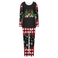 thumbnail image 4 of Tnhcen Christmas-Themed 2-Piece Women's Pajamas Set Crew Neck Long Sleeve Top Pants Soft Holiday Nightwear with Festive Prints for Lounge Home Wear S-3XL, 4 of 6