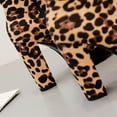 thumbnail image 3 of Dakaela High Heel Ankle Boots for Women Round Toe Leopard Short Booties Platform Chelsea Dress Pumps, 3 of 7
