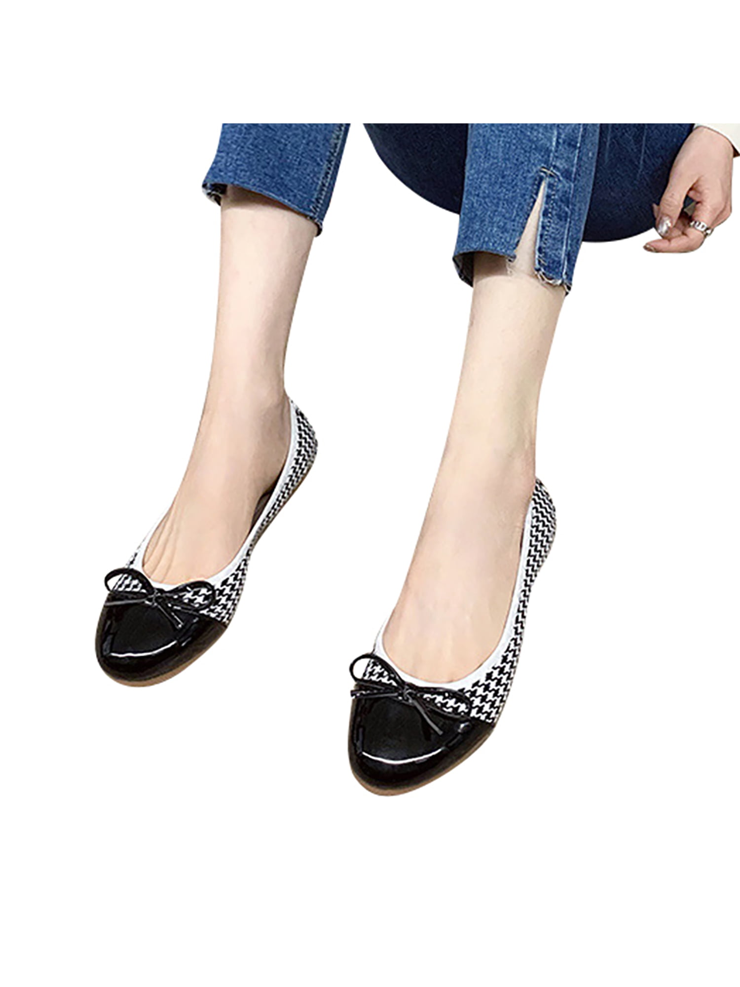 Details about   Womens Point Toe Mary Janes Kitten Heel Bowknot Slip On casual dress party Shoes 