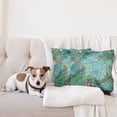 thumbnail image 4 of Ambesonne Dragonfly Throw Pillow Cover 2 Pack, Fantasy Flowers Mix, 18", Turquoise Amber, 4 of 5