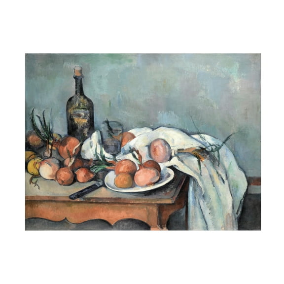 Cezanne 'Still Life With Onions' Canvas Art