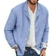 thumbnail image 1 of Fashionable Jacket Top, Pure Color Versatile Men Lapel Suit Jacket Single Breasted  For Party For Travel ANGGREK Azul cielo L, 1 of 6