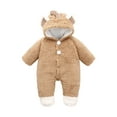 thumbnail image 2 of BONIXOOM Childrens Pajamas On Clearance Little Girls Outfits Clothes Toddler Fashion Spring Round Neckline Pull-On Solid Long Sleeve Jumpsuit Khaki 73, 2 of 9