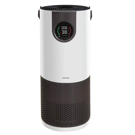 Homedics® 2-in-1 Air Purifier & Humidifier, with Digital Particle Sensor, Color-Coded Indoor Air quality