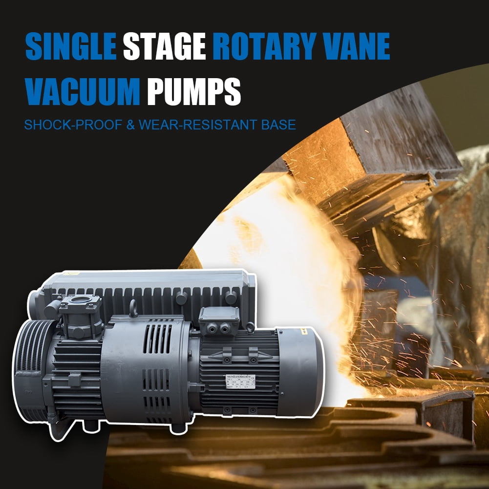 HPDAVV 118 CFM Single Stage Oil Sealed Rotary Vane Vacuum Pump 220V/60Hz/3phase Inlet/Discharge thread NPT 2