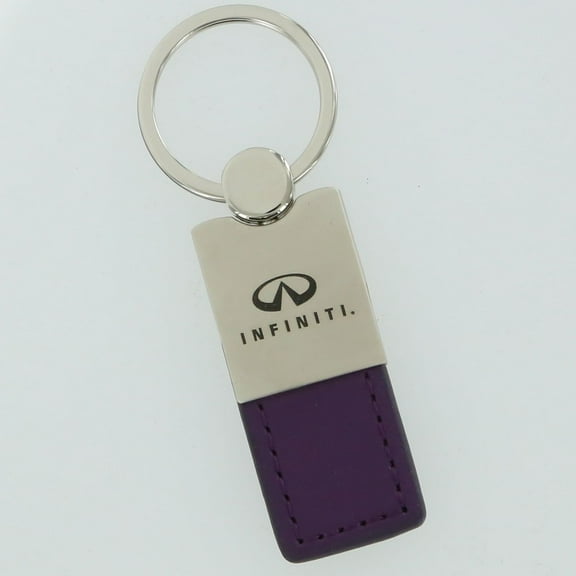 Infiniti Keychain & Keyring - Duo Premium Purple Leather