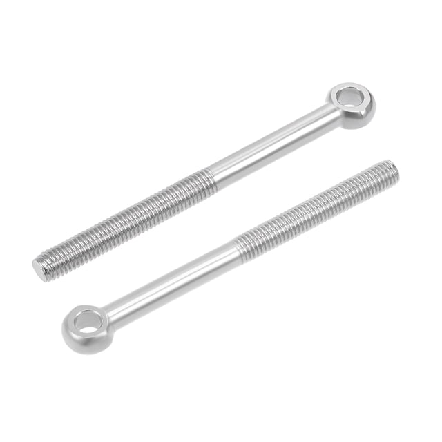 Unique Bargains M10 x 120mm 304 Stainless Steel Machine Shoulder Lift Eye Bolt Rigging 10pcs