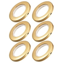 1.5 Inch Inner Dia Curtain Grommets Plastic Brass Tone 6 Pack