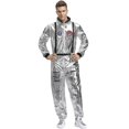 thumbnail image 2 of Disfraz de astronauta para hombre, disfraz de Halloween para mujer, monos, traje de astronauta, disfraces de Cosplay para adultos, 2 of 4