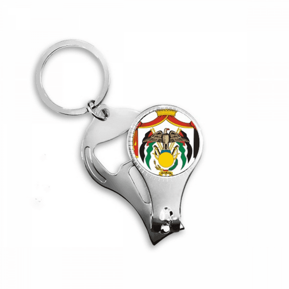 jordan national emblem country nail nipper key chain bottle opener clipper