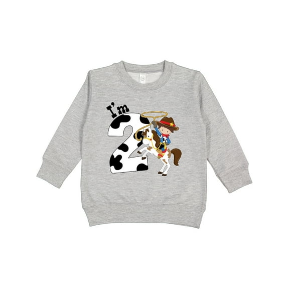 Inktastic I'm Two-cowboy Riding Horse Birthday Toddler Sweatshirt