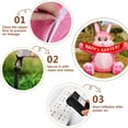 thumbnail image 4 of Inflatable Bunny Easter Outdoor Decoration, Blow Up Inflated Rabbit with LED Lights, Party Inflatable Bunny Spring Holiday Decor for Garden Lawn Patio, 4 of 6