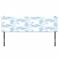 thumbnail image 3 of Rose Headboard, Faint Faded Floral Dreamy Branch Plant Fashion Pastel Spring Seasonal Design, Upholstered Decorative Metal Bed Headboard with Memory Foam, King Size, Soft Blue White, by Ambesonne, 3 of 4