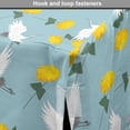 thumbnail image 4 of Yellow Bird Dog Crate Cover, Flying Cranes and Flowers Pattern, Easy to Use Pet Kennel Cover Small Dogs Puppies Kittens, 7 Sizes, Pale Blue Yellow, by Ambesonne, 4 of 6