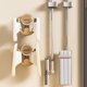 thumbnail image 4 of Suction Cup Wood Grain Slipper Rack Bathroom Dedicated No-Drill Wall-Mounted Shoe Rack Toilet, 4 of 6