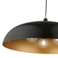 thumbnail image 5 of 49234-68 Livex Lighting Amador - 3 Light Large Pendant In Transitional Style-15.75 Inches Tall and 23.75 Inches Wide-Shiny Black/Polished Chrome, 5 of 11