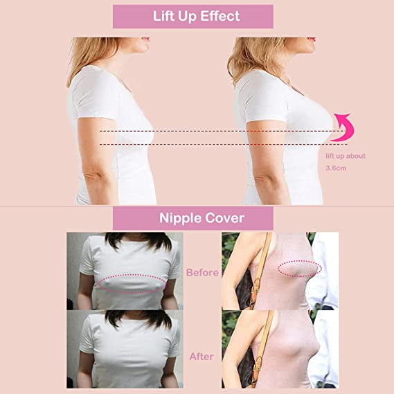XXL-Adhesive Strapless Silicone Bra, Invisible Backless Bra Push up Bra  Backless Wedding Nipple Cover Women Reusable 