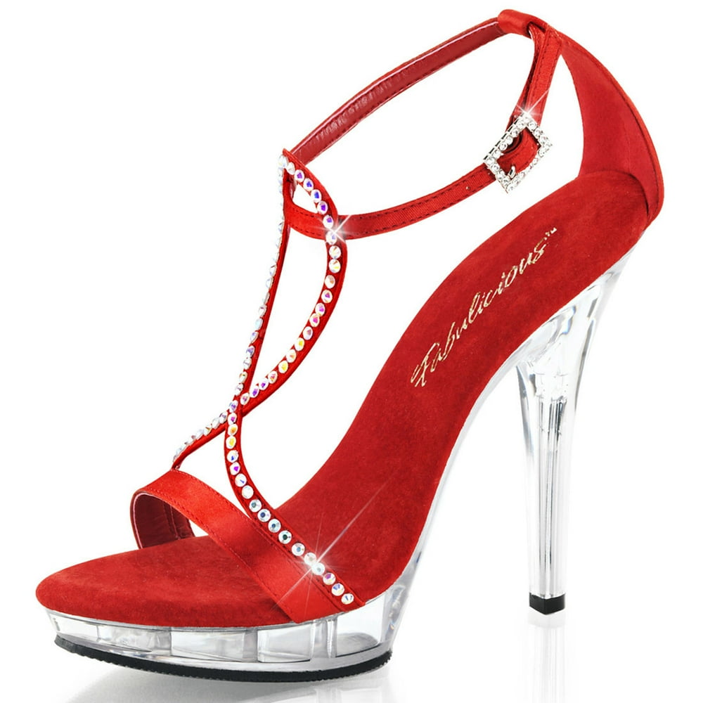 SummitFashions Sexy Satin Cherry Red Dress Shoes with